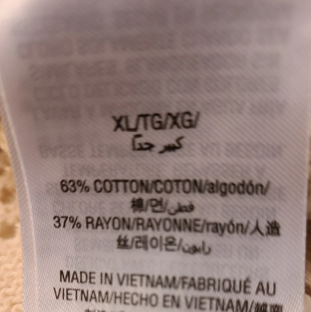 JM Collection Cream Open Front Cardigan - Picture 4 of 6